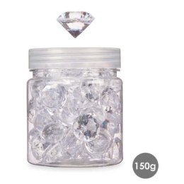 Kamienie dekoracyjne Diament 150 g Przezroczysty (16 Sztuk)