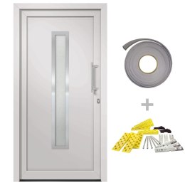 Drzwi wejściowe zewnętrzne, białe, 98 x 200 cm