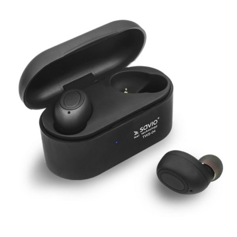 Słuchawki douszne Bluetooth Savio TWS-04 Czarny Grafit