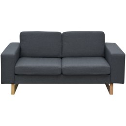 Sofa 2-os. ciemnoszara