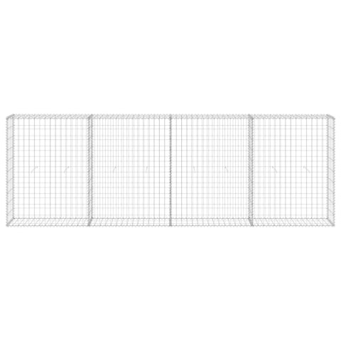 Ściana gabionowa z pokrywami, galwanizowana stal, 300x30x100 cm