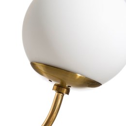 Lampa ścienna 24,8 x 24,8 x 42 cm Szkło Złoty Metal Biały Vintage