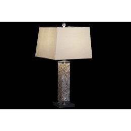 Lampa stołowa DKD Home Decor Szkło Szary Biały 220 V 36 x 36 x 70 cm 60 W