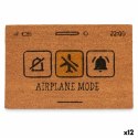 Wycieraczka Airplane Mode Żółty Naturalny 60 x 1 x 40 cm (12 Sztuk)