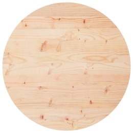 Blat do stołu, okrągły, Ø60x3 cm, lite drewno sosnowe