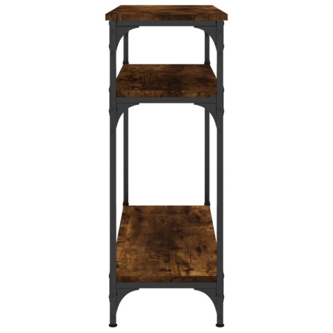 Stolik konsolowy, przydymiony dąb, 75x29x75 cm