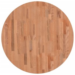 Blat do stołu, Ø80x4 cm, okrągły, lite drewno bukowe