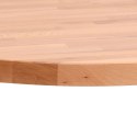 Blat do stołu, Ø80x2,5 cm, okrągły, lite drewno bukowe