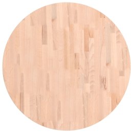 Blat do stołu, Ø80x2,5 cm, okrągły, lite drewno bukowe