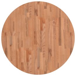 Blat do stołu, Ø90x4 cm, okrągły, lite drewno bukowe