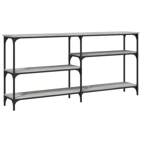 Stolik konsolowy, szary dąb sonoma, 160x29x75 cm