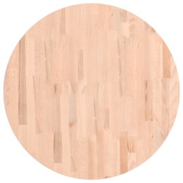 Blat do stołu, Ø70x2,5 cm, okrągły, lite drewno bukowe