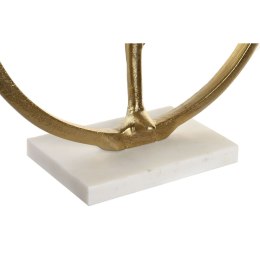 Figurka Dekoracyjna DKD Home Decor 33 x 11 x 35,5 cm 36 x 10 x 36 cm Złoty Biały Yoga (2 Sztuk)