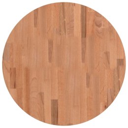 Blat do stołu, Ø60x2,5 cm, okrągły, lite drewno bukowe