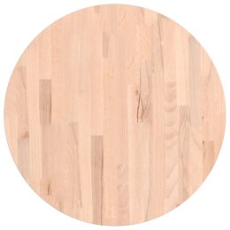 Blat do stołu, Ø60x4 cm, okrągły, lite drewno bukowe