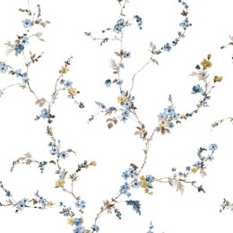 Noordwand Tapeta Blooming Garden 6 Floral Strands, biało-niebieska