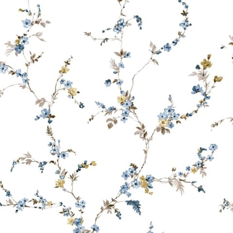Noordwand Tapeta Blooming Garden 6 Floral Strands, biało-niebieska