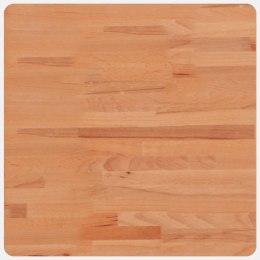 Blat stołu, 50x50x2,5 cm, kwadratowy, lite drewno bukowe