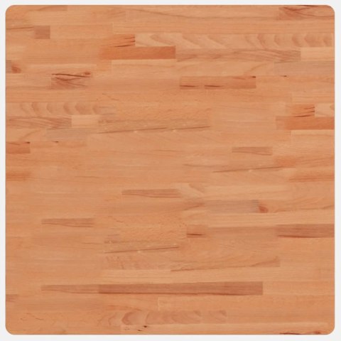 Blat stołu, 70x70x2,5 cm, kwadratowy, lite drewno bukowe