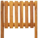 Składane krzesła barowe do ogrodu, 2 szt., lite drewno akacjowe