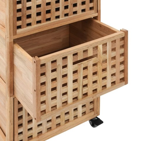 Szafka łazienkowa, 41x41x91 cm, lite drewno orzecha włoskiego