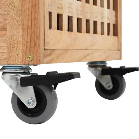 Szafka łazienkowa, 41x41x91 cm, lite drewno orzecha włoskiego