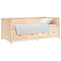 Łóżko dzienne, 100x200 cm, lite drewno sosnowe
