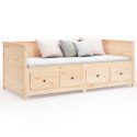 Łóżko dzienne, 100x200 cm, lite drewno sosnowe