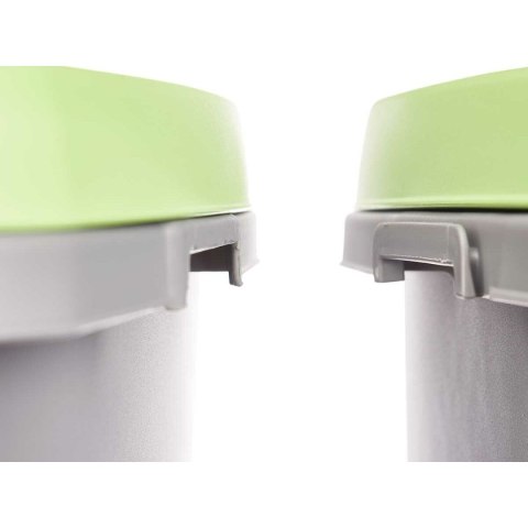 Kosz na Śmieci Stefanplast Kolor Zielony Szary Plastikowy 25 L (6 Sztuk)