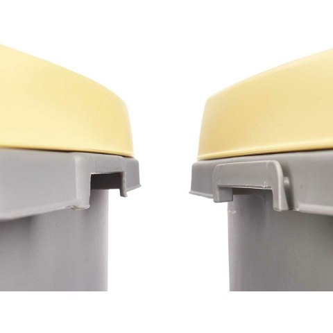 Kosz na Śmieci Stefanplast Żółty Szary Plastikowy 25 L (6 Sztuk)