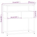 Stolik konsolowy, szary dąb sonoma, 75x40x75 cm