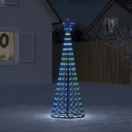Stożkowa choinka z lampek, 275 niebieskich LED, 180 cm