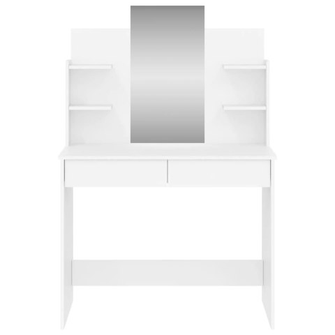 Toaletka z lustrem, biała, 96x39x142 cm