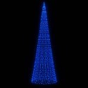 Choinka z lampek, na maszt, 1534 niebieskie LED, 500 cm