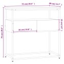 Stolik konsolowy, brązowy dąb, 75x40x75 cm