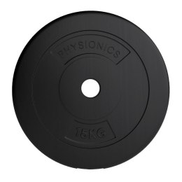 PHYSIONICS Obciążenie 2 x 15 kg, 31 mm, plastikowe, czarne