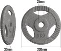 Physionics Zestaw obciążeń 6 x 5 kg, 31 mm