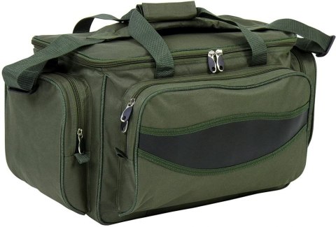 Wodoodporna torba wędkarska zielona, 56×31×30 cm, poliester