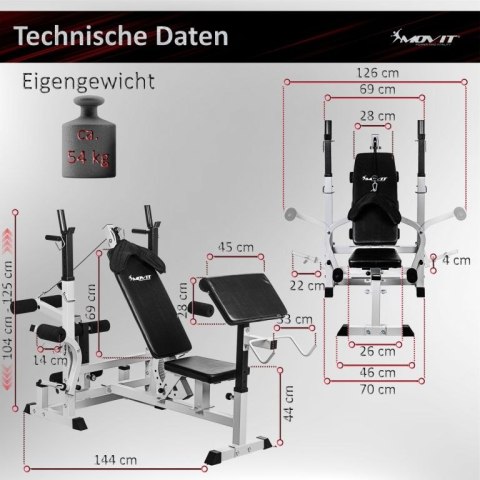 MOVIT wieża fitness , czarna MOVIT wieża fitness , czarna