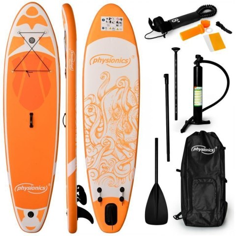 Physionics Nadmuchiwany paddleboard, 320 x 80 x 15 cm, po