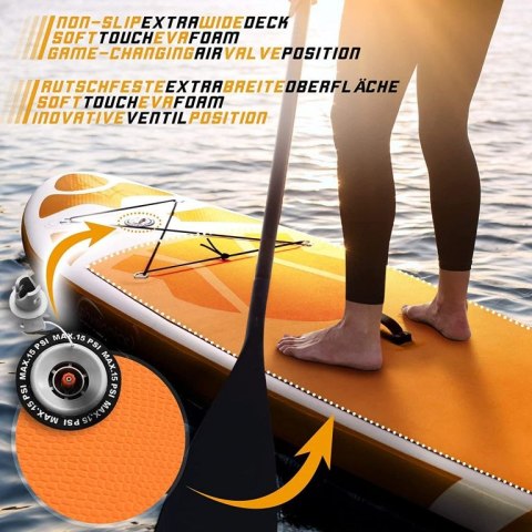 Physionics Nadmuchiwany paddleboard, 320 x 80 x 15 cm, po Physionics Nadmuchiwany paddleboard, 320 x 80 x 15 cm, po