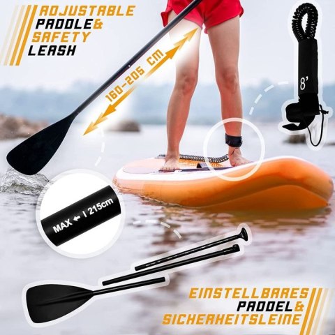 Physionics Nadmuchiwany paddleboard, 320 x 80 x 15 cm, po Physionics Nadmuchiwany paddleboard, 320 x 80 x 15 cm, po
