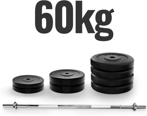 PHYSIONICS Zestaw do podnoszenia ciężarów 165 cm, 54 kg PHYSIONICS Zestaw do podnoszenia ciężarów 165 cm, 54 kg