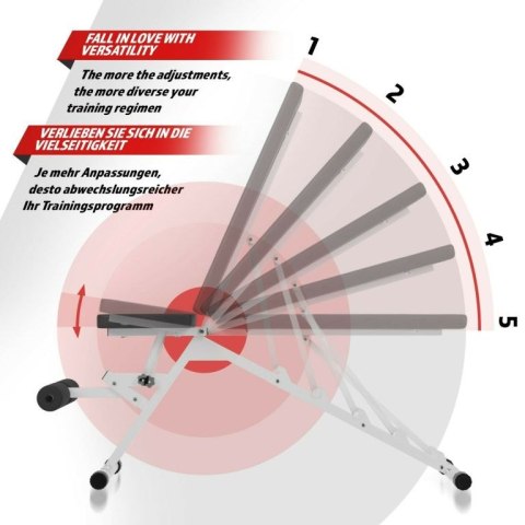 Physionics Wielofunkcyjna ławka treningowa + hantle 40 kg Physionics Wielofunkcyjna ławka treningowa + hantle 40 kg