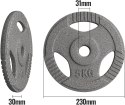 Physionics Zestaw obciążeń 2 x 5 kg, 31 mm