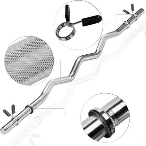 Zestaw do treningu PROFI MOVIT 120 cm, 35 kg, blokada spręży Zestaw do treningu PROFI MOVIT 120 cm, 35 kg, blokada spręży