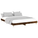 Rama łóżka, przydymiony dąb, 150x200cm, materiał drewnopochodny