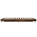 Rama łóżka, przydymiony dąb, 135x190cm, materiał drewnopochodny