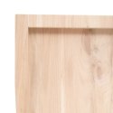 Blat do stołu, 180x60x4 cm, surowe drewno dębowe