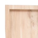 Blat stołu, 180x40x6 cm, surowe drewno dębowe